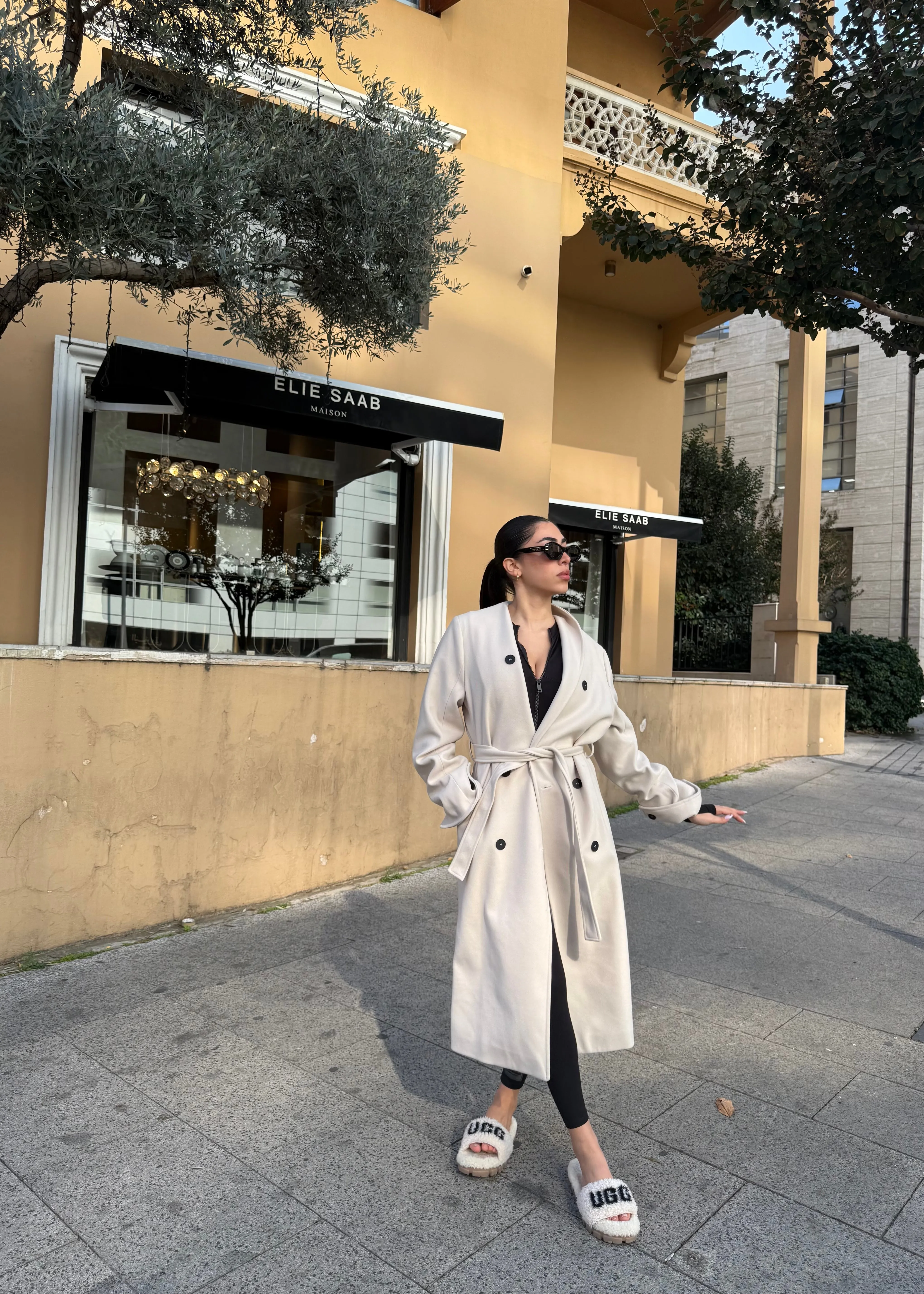 Anastasia Wool Coat Beige