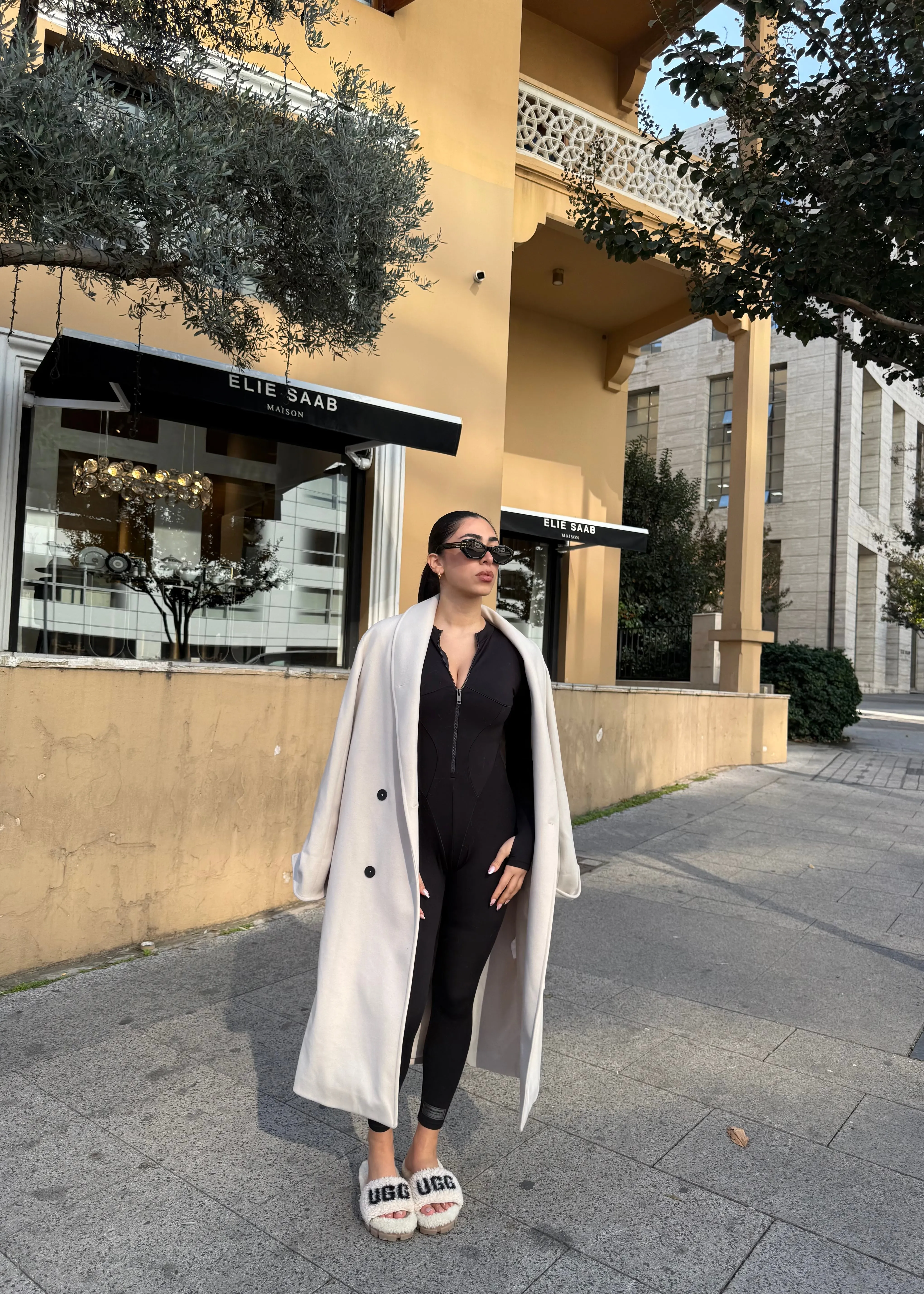 Anastasia Wool Coat Beige