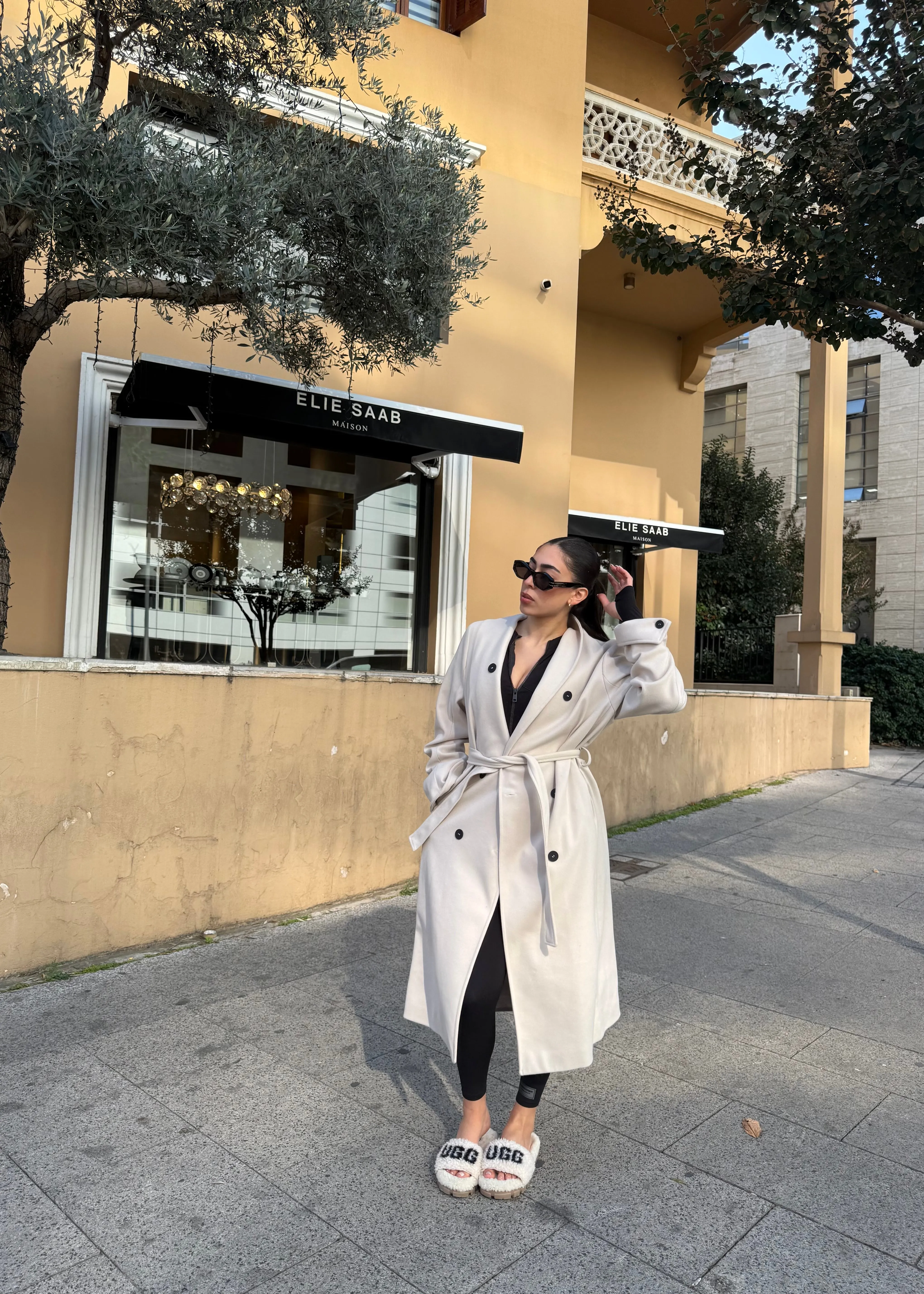 Anastasia Wool Coat Beige