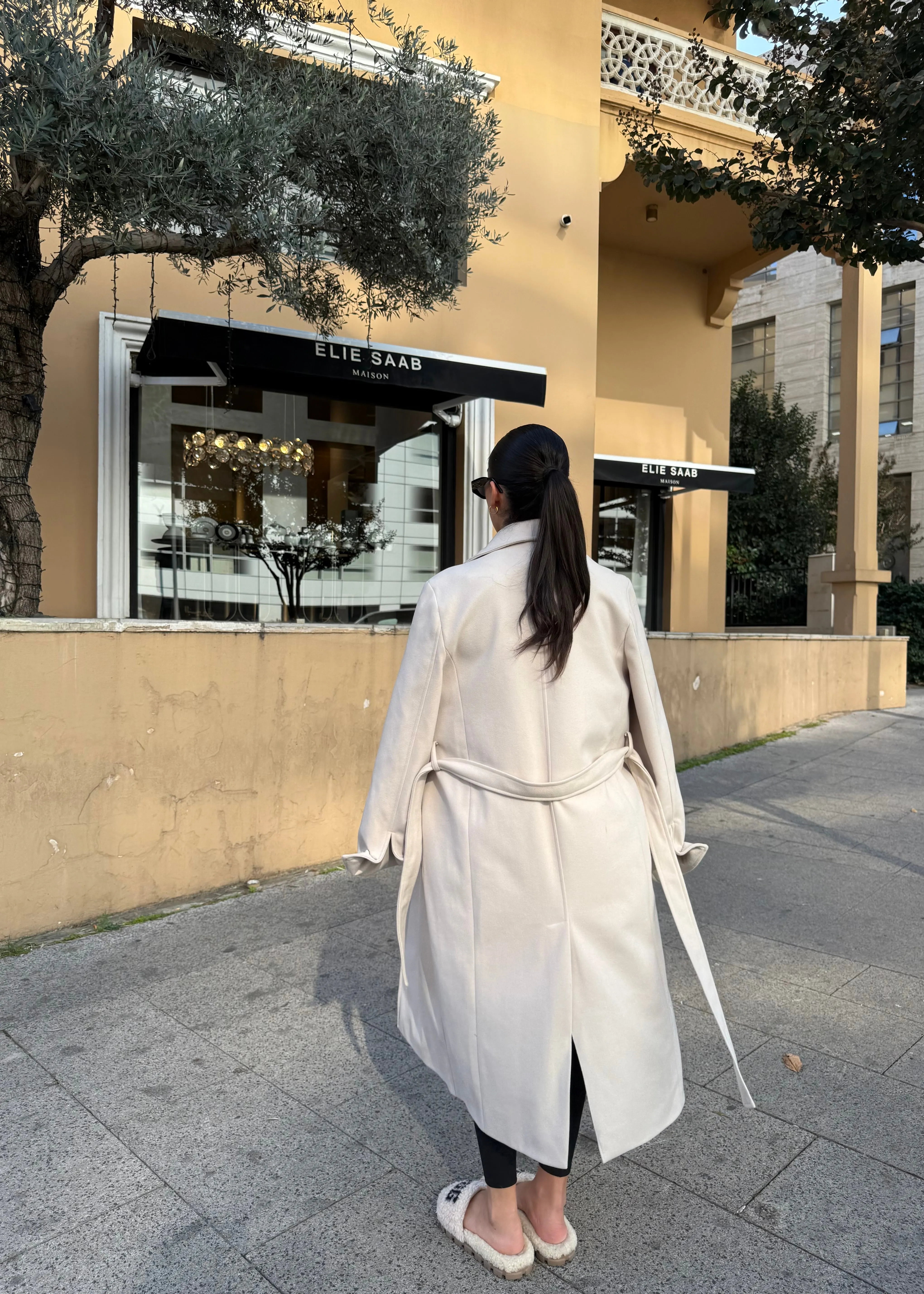 Anastasia Wool Coat Beige