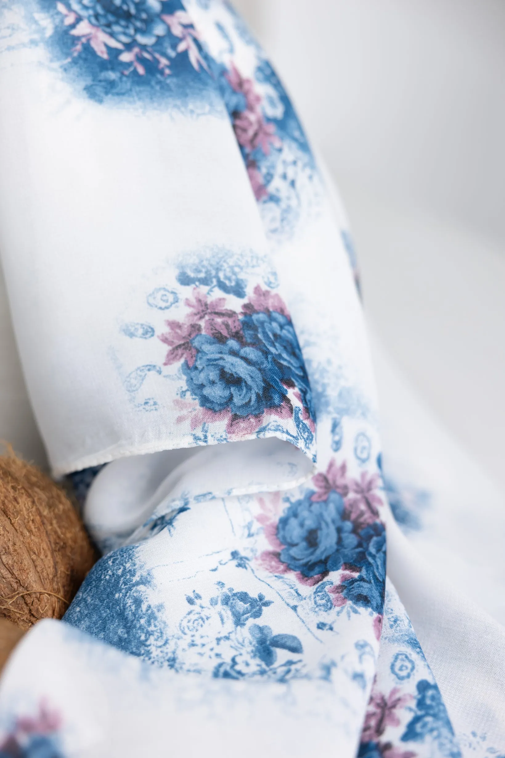 Blossom Square Print Shawl