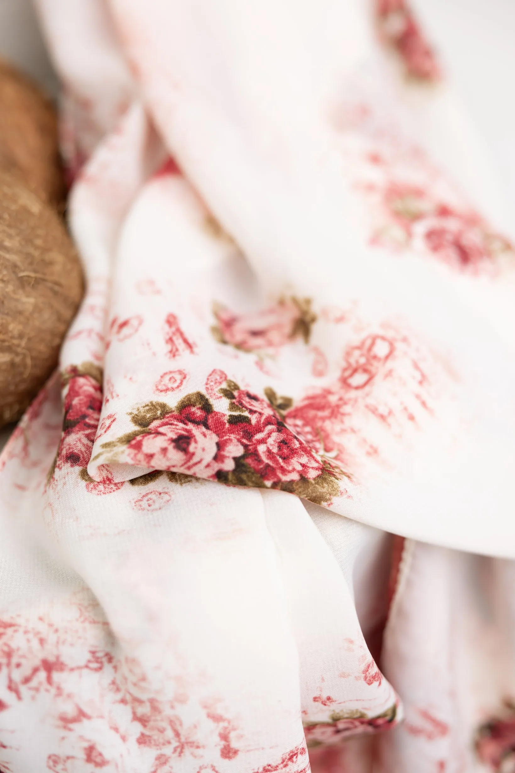 Blossom Square Print Shawl