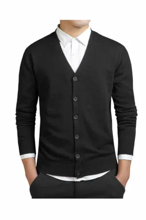 Cardigan Slim Fit V-Neck Menswear