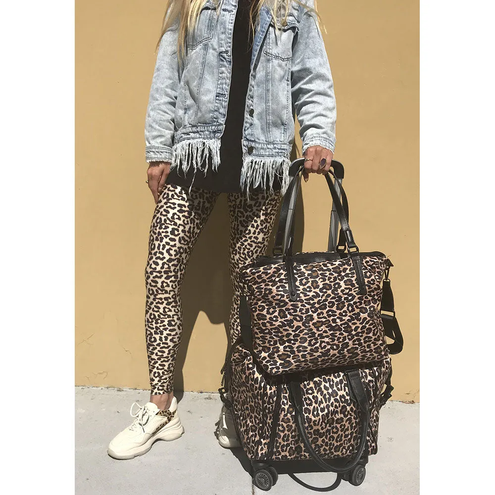 Catalina Laptop Tote Leopard Nylon