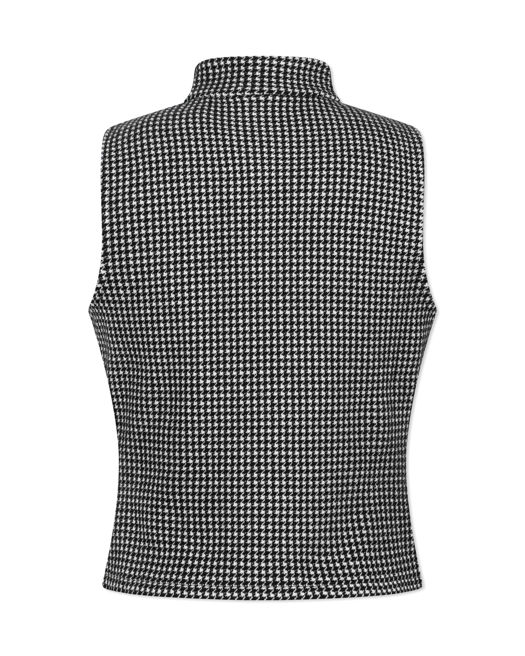 Dohanne Houndstooth Sleeveless Top