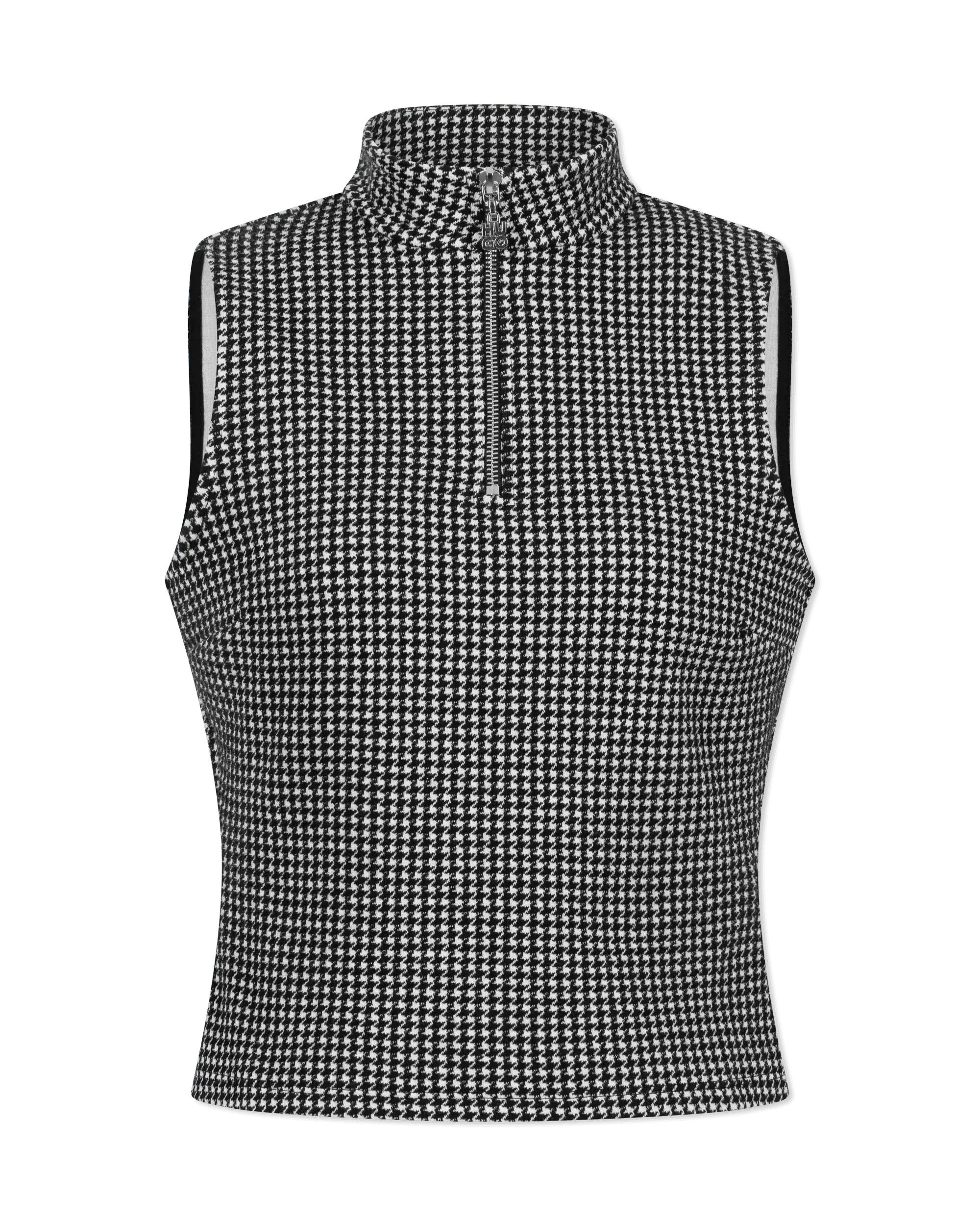 Dohanne Houndstooth Sleeveless Top