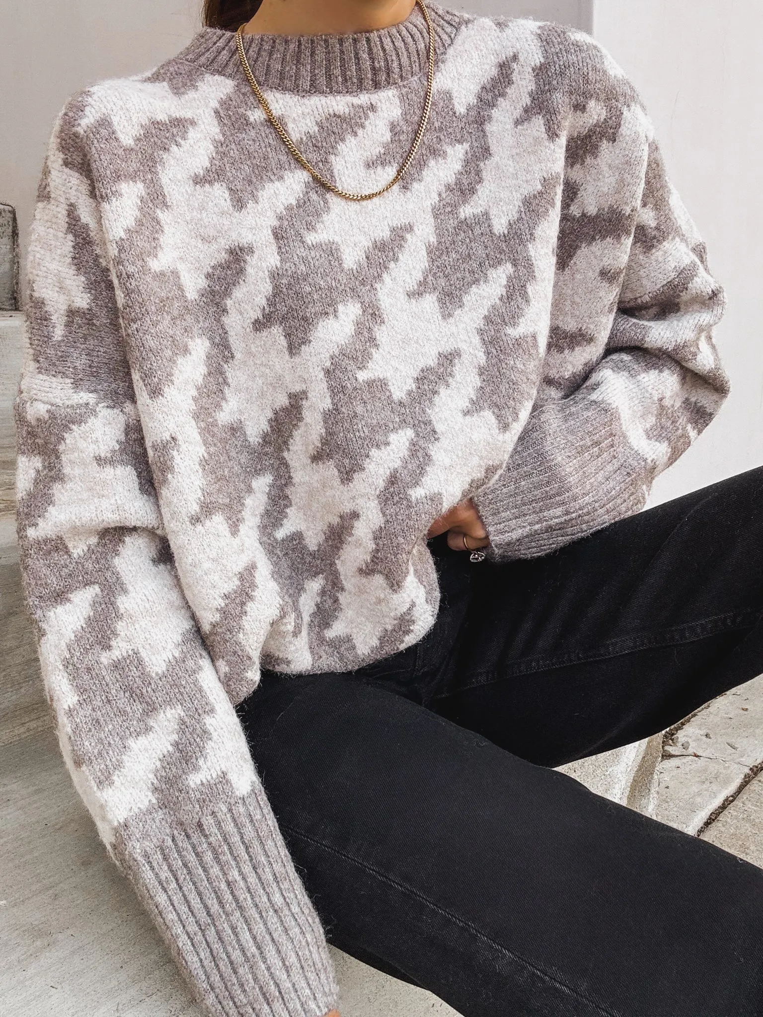 Electric Love Houndstooth Sweater