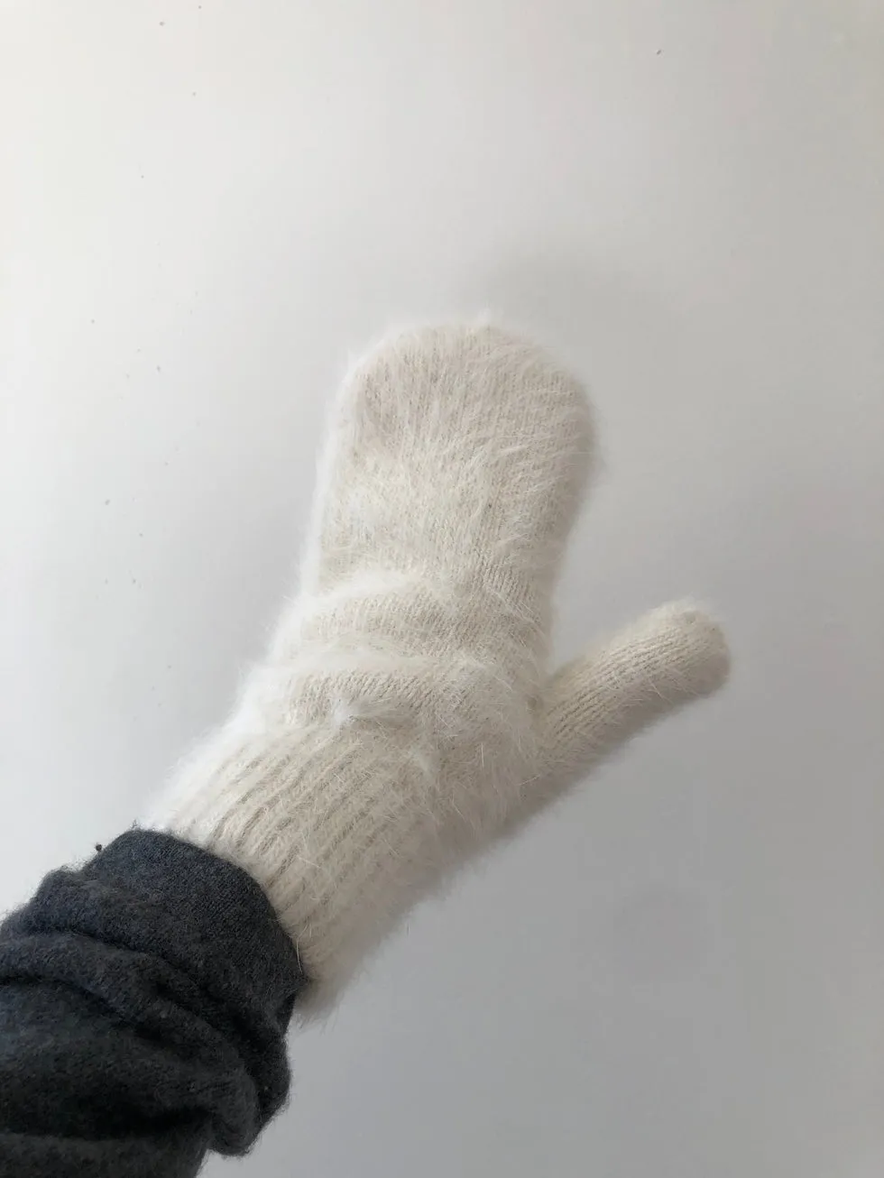 Fluffy Angora Mittens