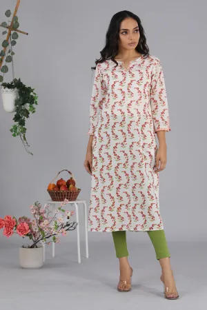 Hand block printed kurti