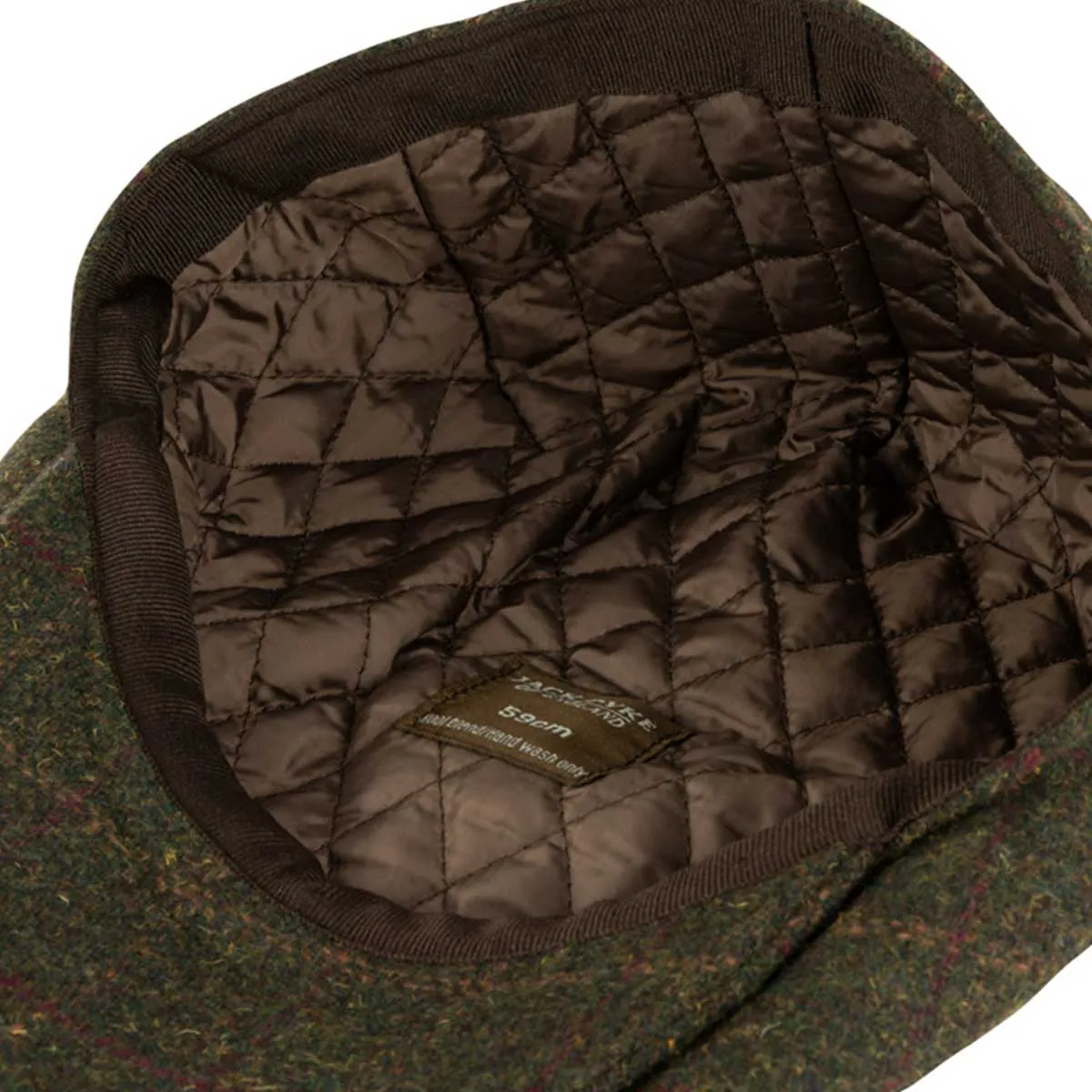 Jack Pyke Wool Blend Flat Cap Dark Olive