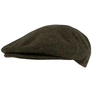 Jack Pyke Wool Blend Flat Cap Dark Olive