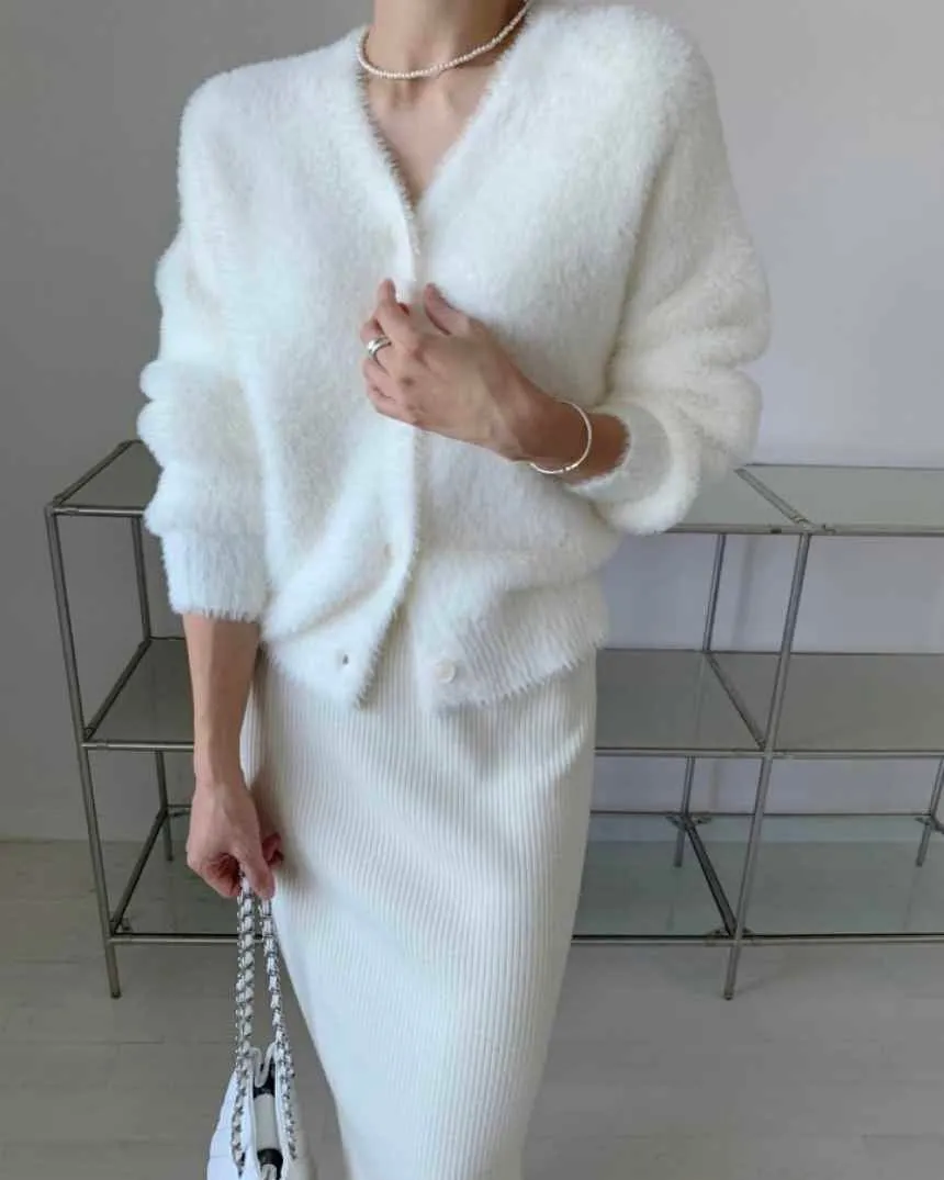 Joo Angora Cardigan