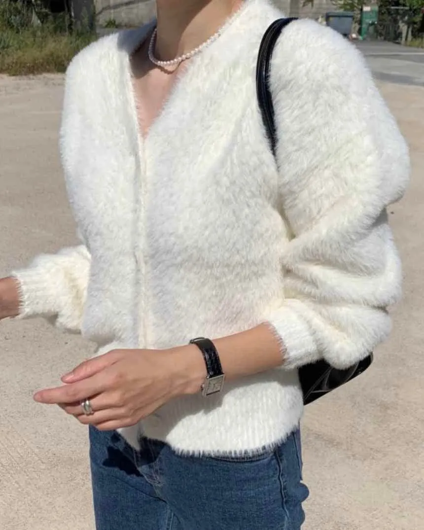Joo Angora Cardigan