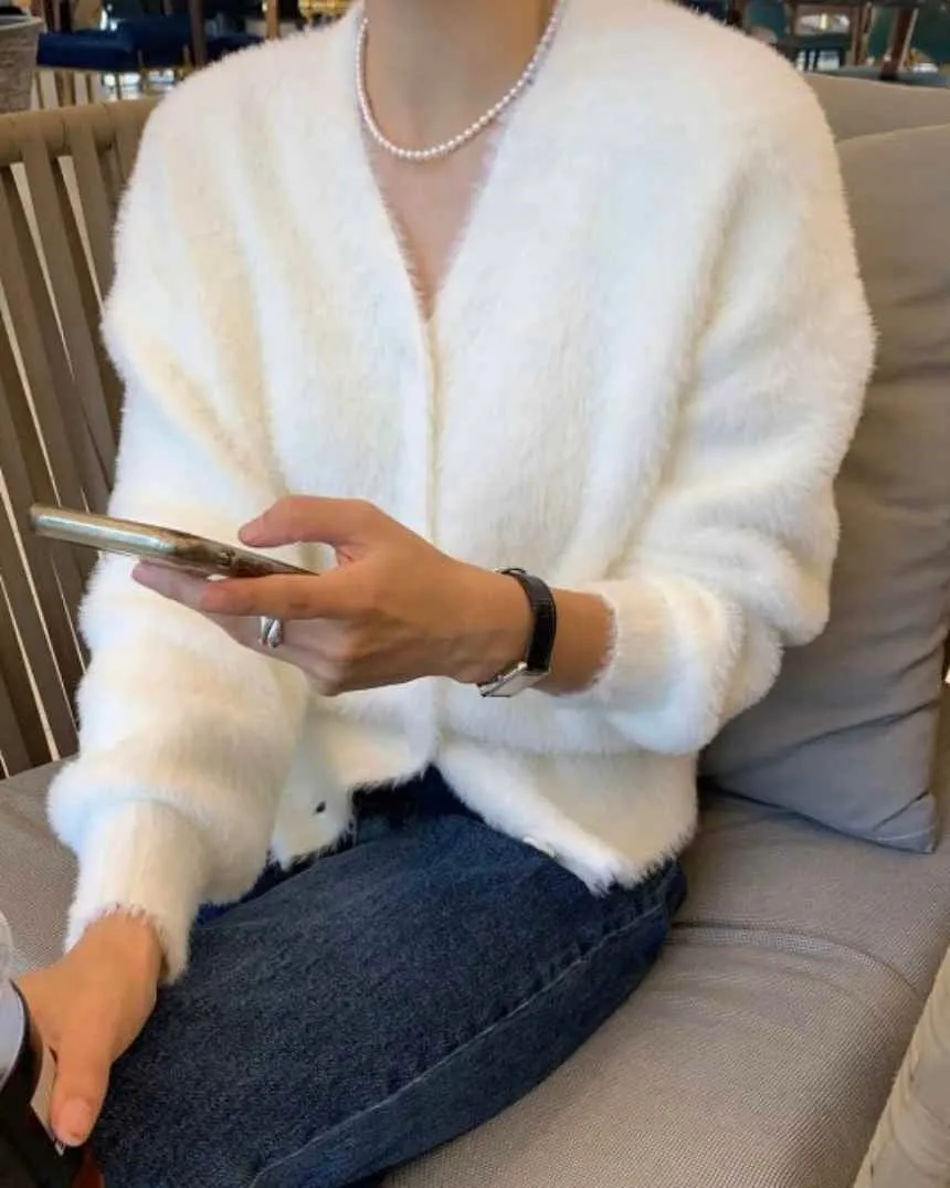 Joo Angora Cardigan