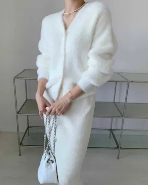 Joo Angora Cardigan