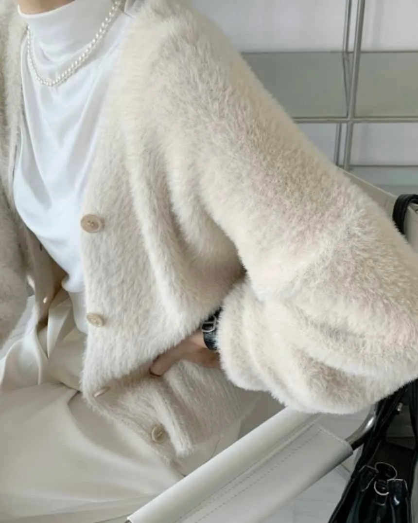 Joo Angora Cardigan
