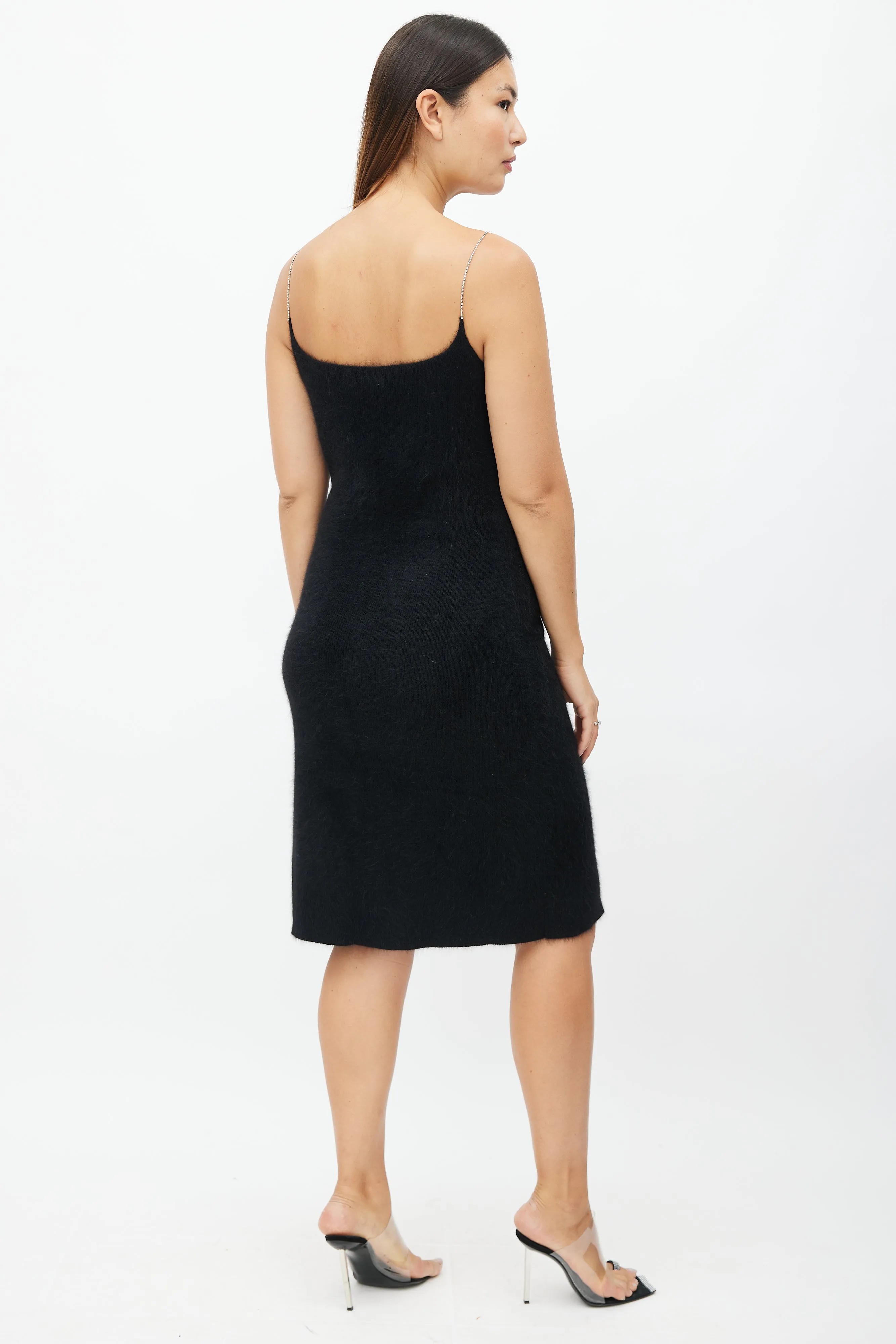 Late 1990s Black Mohair Dress