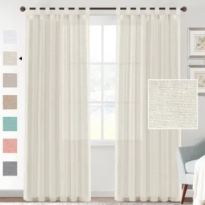 Linen Yarn Curtain Transparent Window Screen – Semi-Sunshade Modern Simplicity