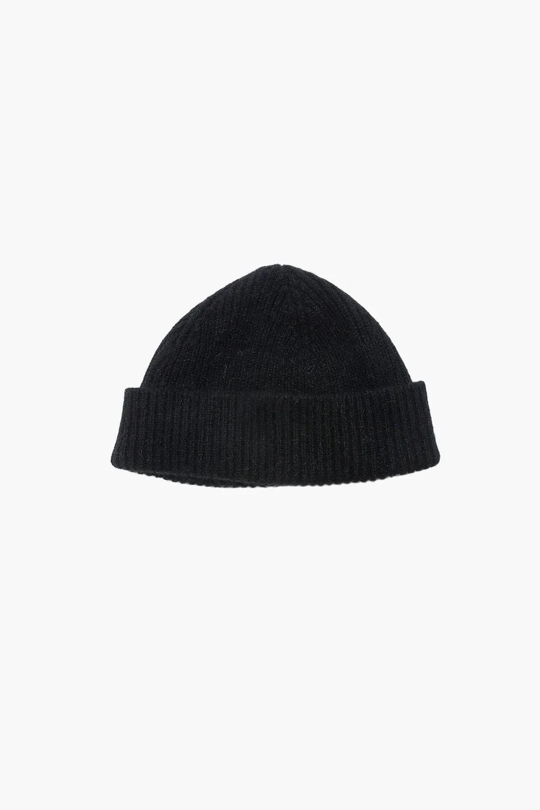Mackie - Sandray Hat Black UNISEXE - Bonnet court docker Laine Angora - Noir