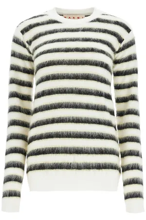 MARNI striped crewneck pullover