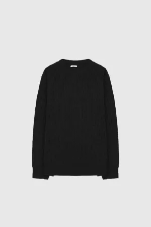 Mens Merino Jumper - Black