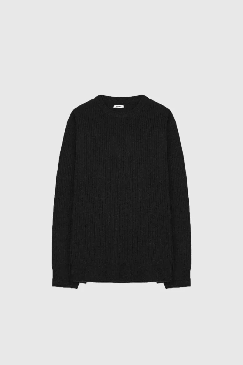 Mens Merino Jumper - Black