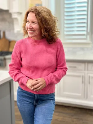 Michael Stars Popover Sweater in Flamingo