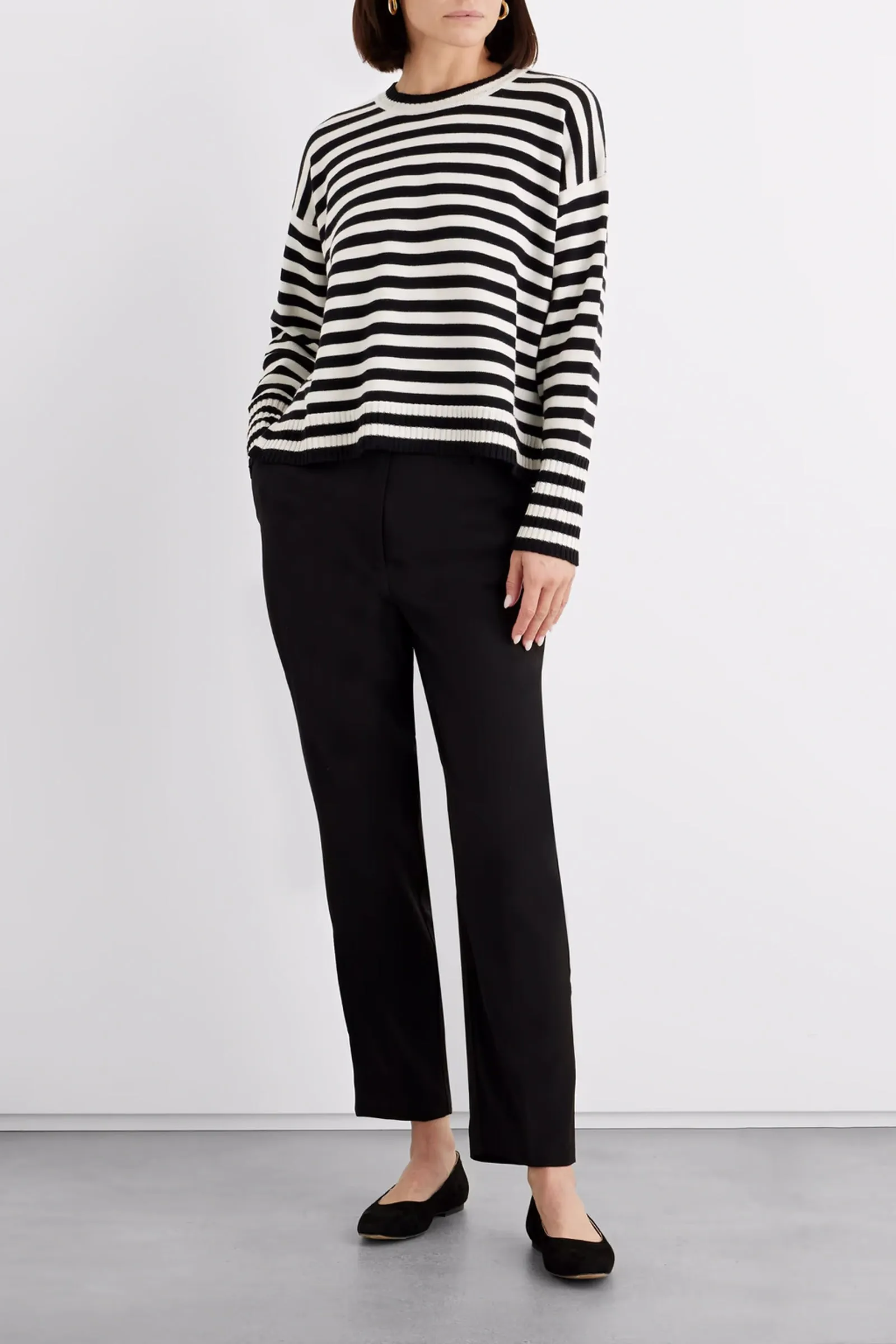 Molly Striped Merino Wool Sweater