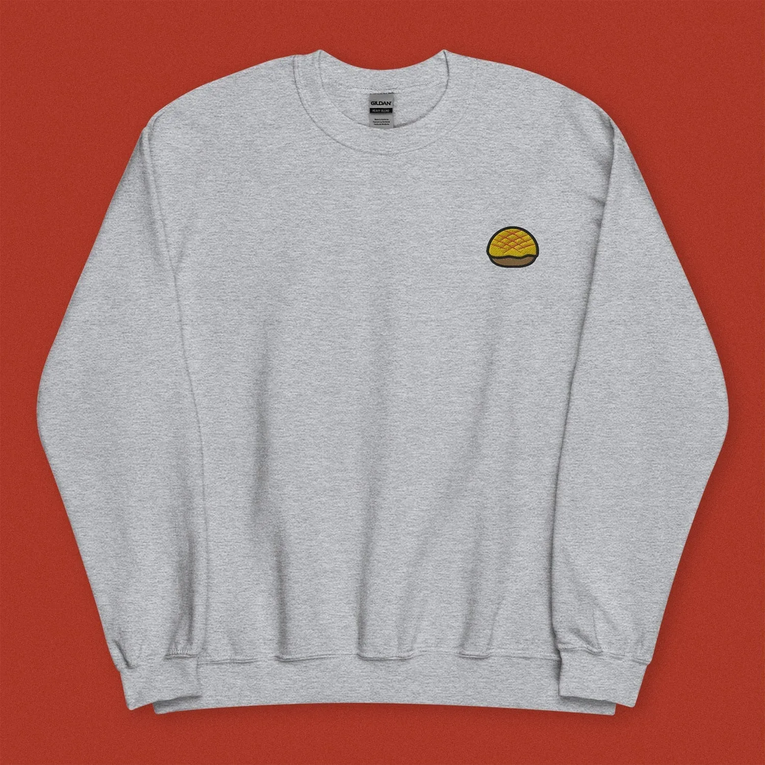Pineapple Bun Embroidered Sweatshirt