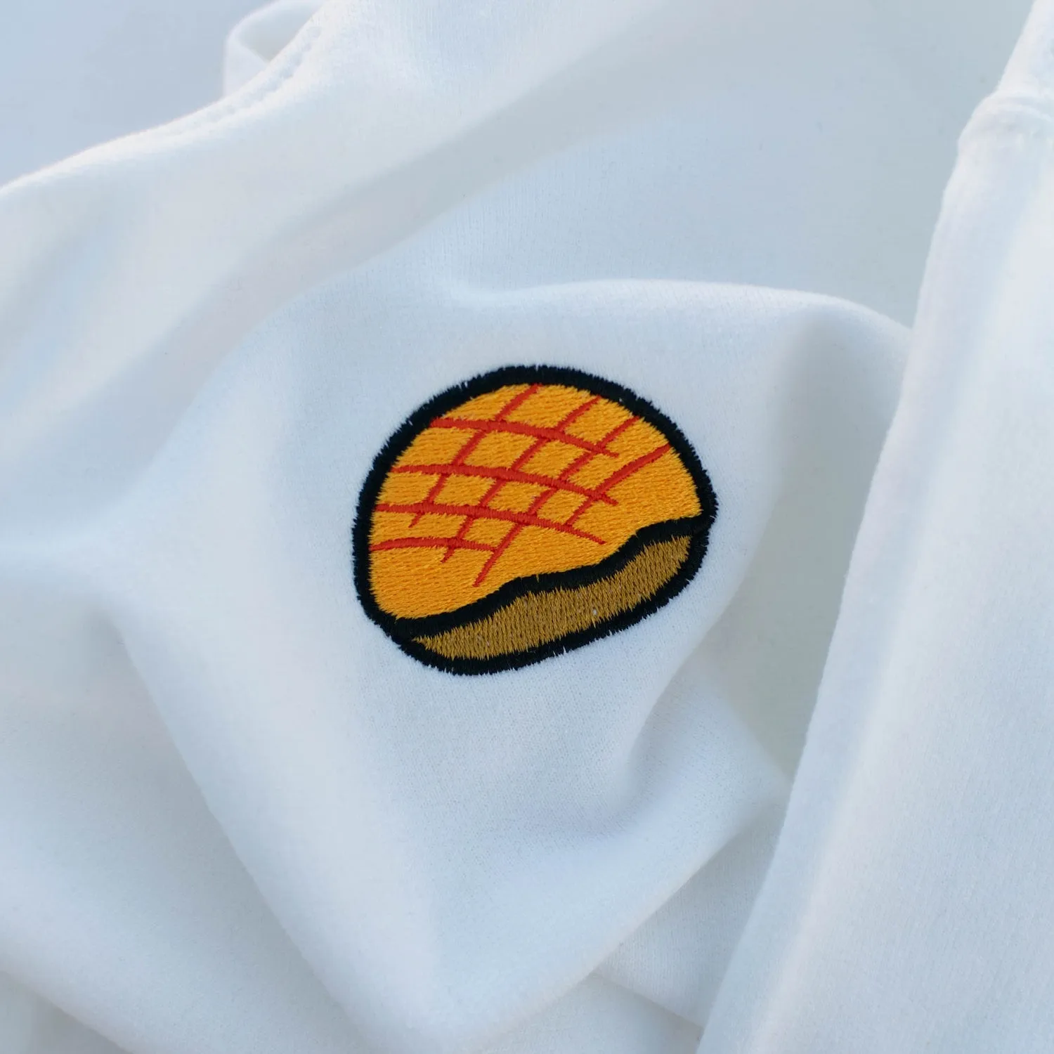 Pineapple Bun Embroidered Sweatshirt