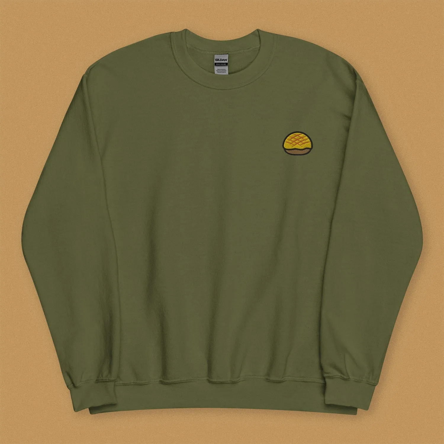 Pineapple Bun Embroidered Sweatshirt