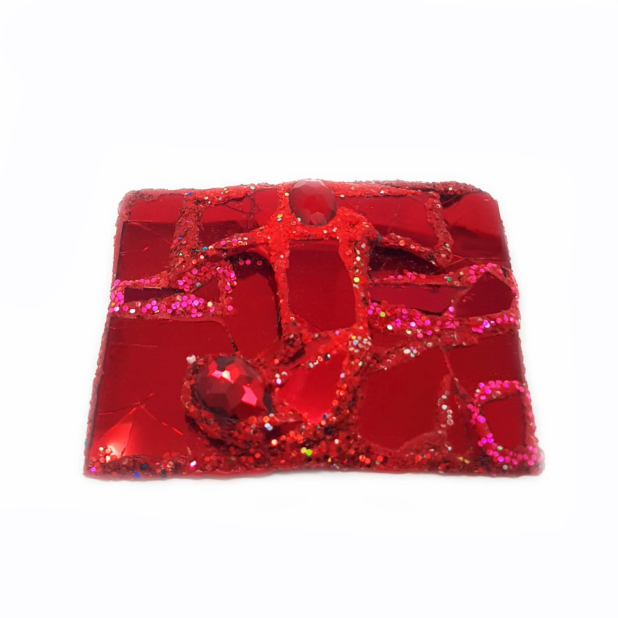 RED J LETTER BROOCH - JOY