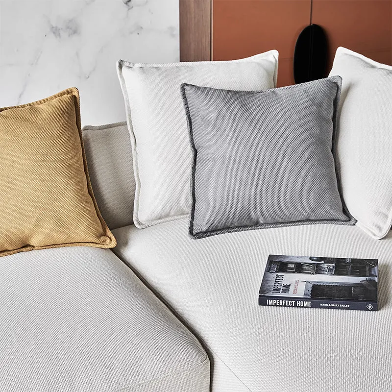 Serene Beige Fabric Sectional