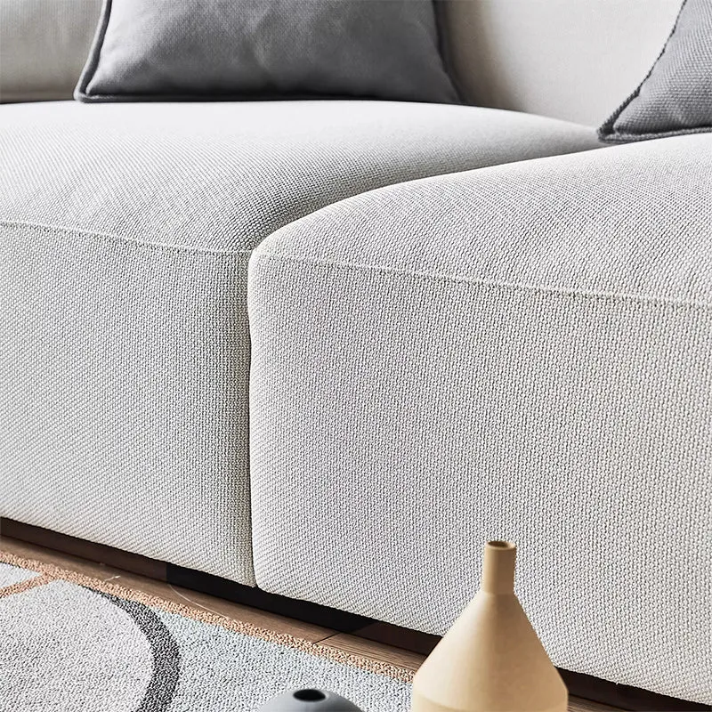 Serene Beige Fabric Sectional