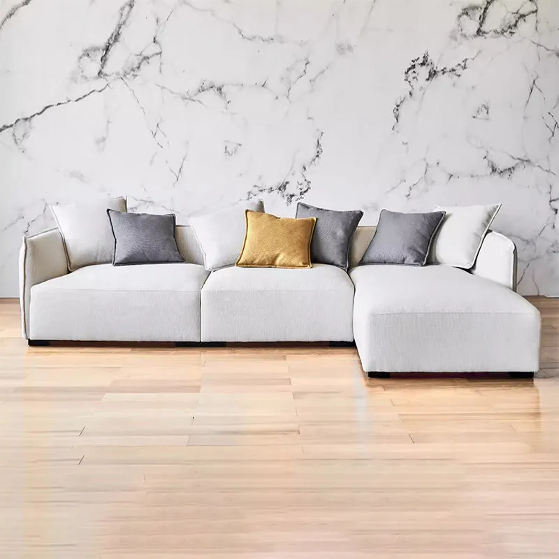 Serene Beige Fabric Sectional