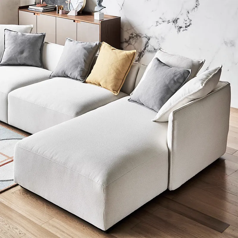 Serene Beige Fabric Sectional