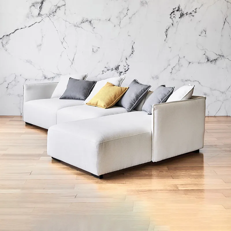 Serene Beige Fabric Sectional