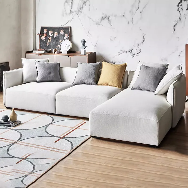 Serene Beige Fabric Sectional