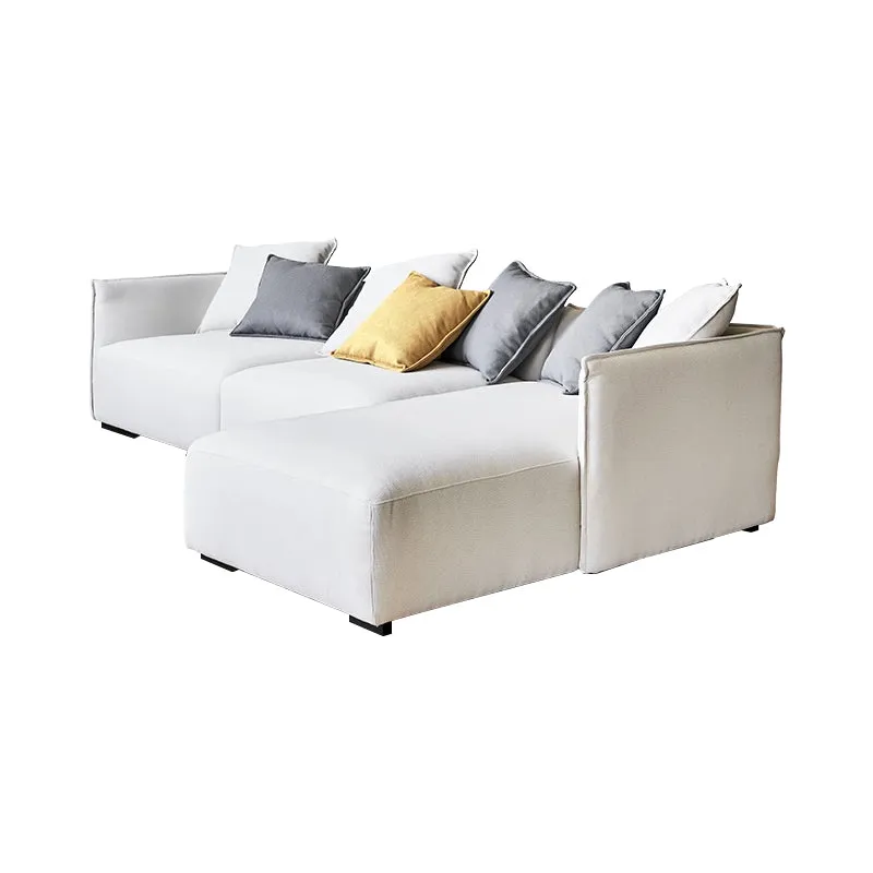Serene Beige Fabric Sectional