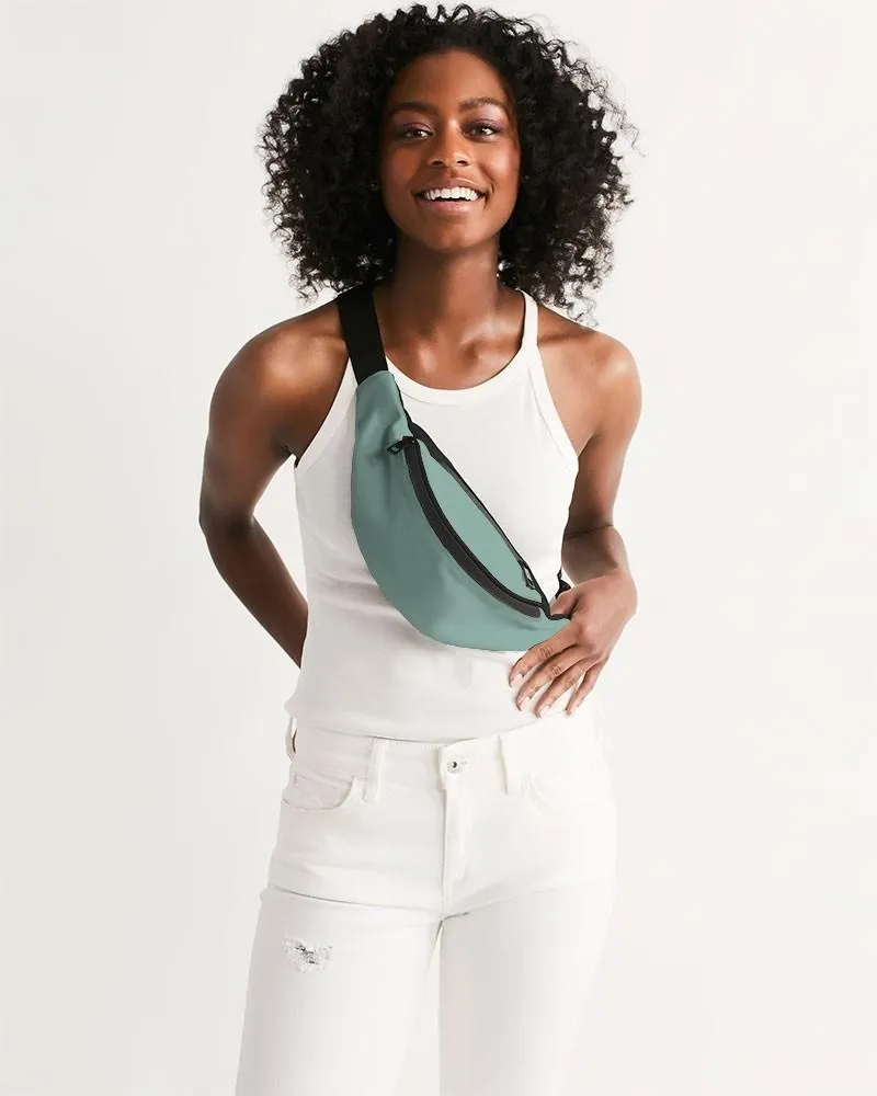 Shaded Pale Pastel Green Gray Belt Bag | C30M0Y22K30