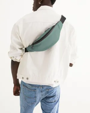 Shaded Pale Pastel Green Gray Belt Bag | C30M0Y22K30