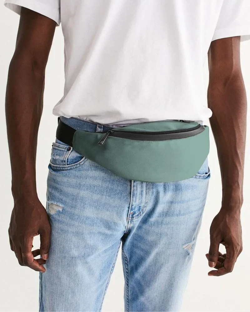 Shaded Pale Pastel Green Gray Belt Bag | C30M0Y22K30