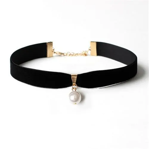 Simulated Pearl Necklace Rope Choker 3 styles