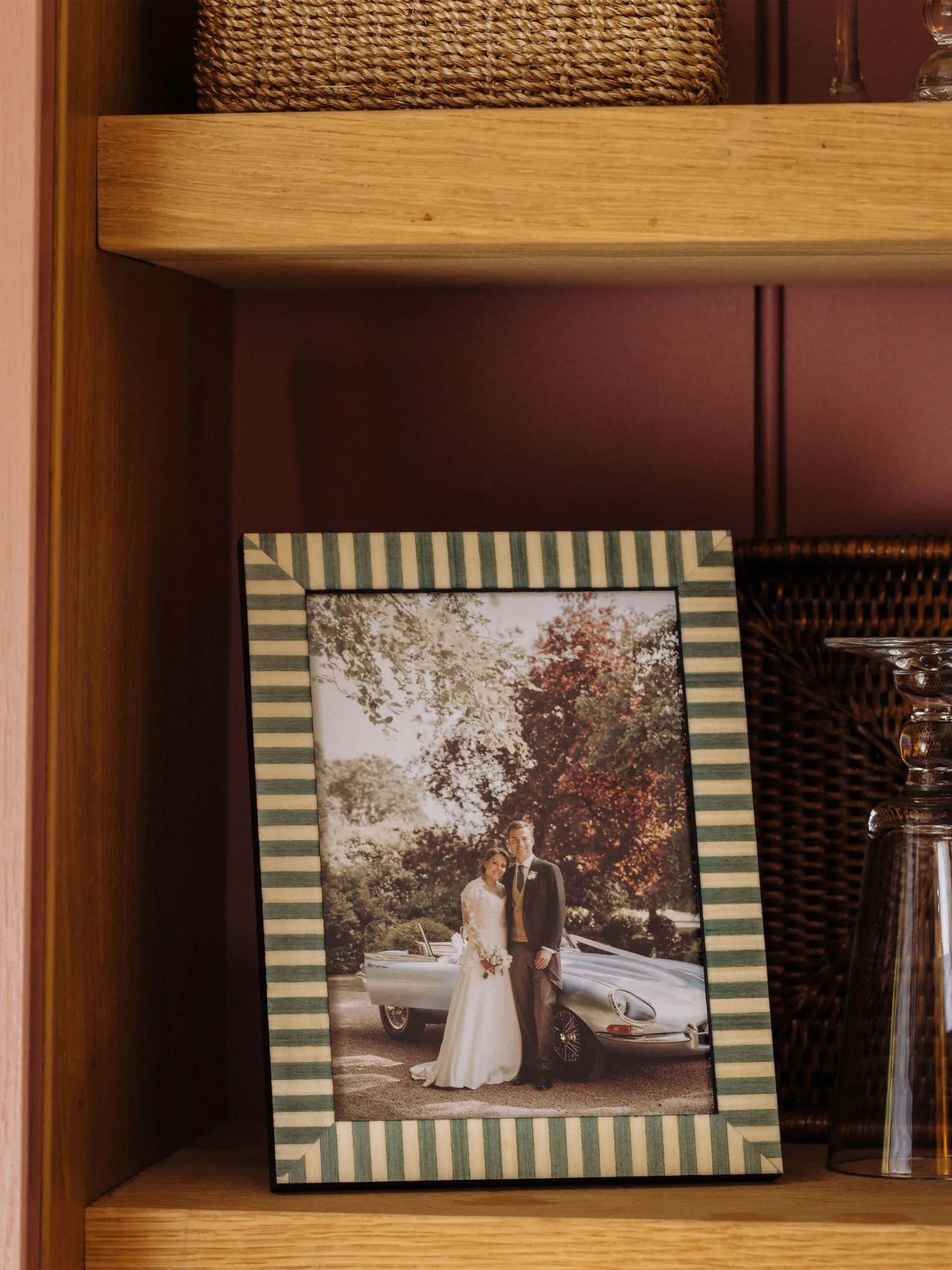 Willa photo frame, azure